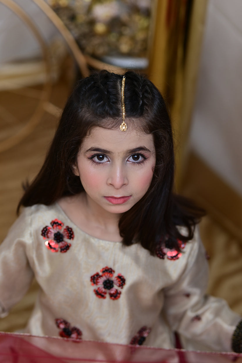 Pearl | Handmade Gharara Suit | Girls Wedding Dress