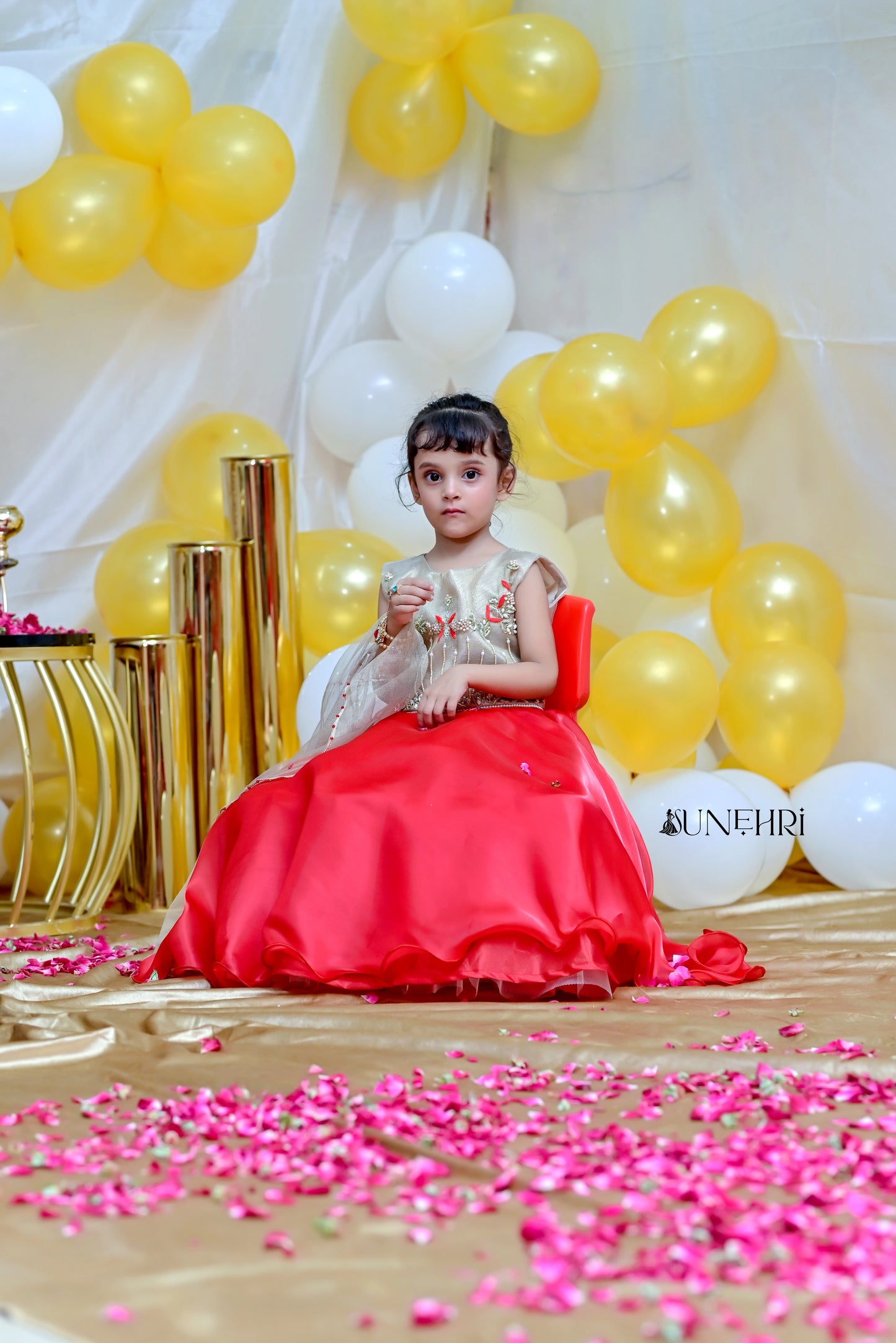 Reddish | Silk Handmade Lehenga Cholli | Girls Wear Wedding Dresses