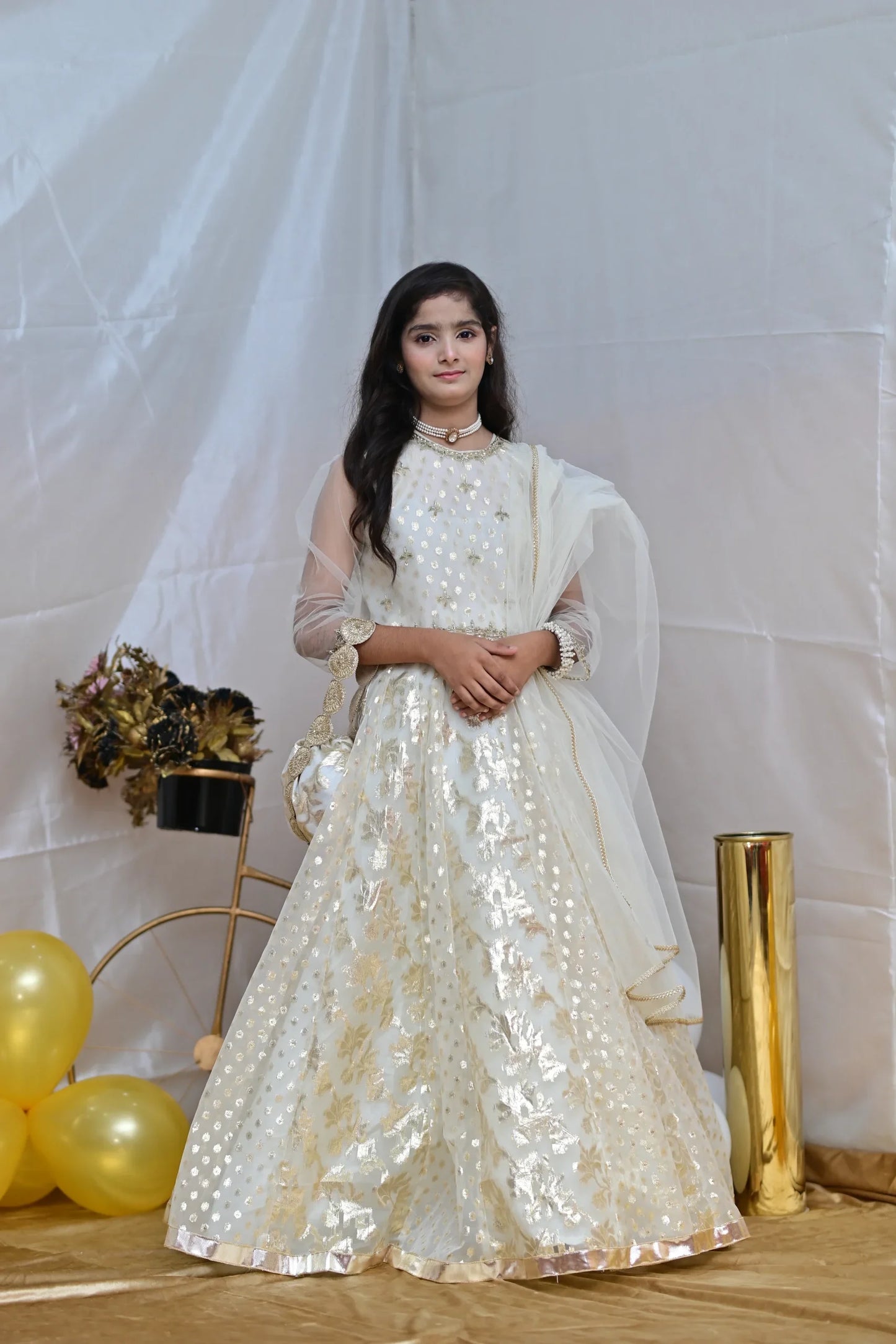 Grace | Organza Lorex Handmade Lehenga Cholli | Wedding Dress