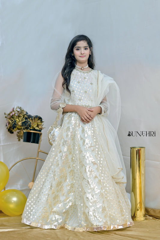 Grace | Organza Lorex Handmade Lehenga Cholli | Wedding Dress