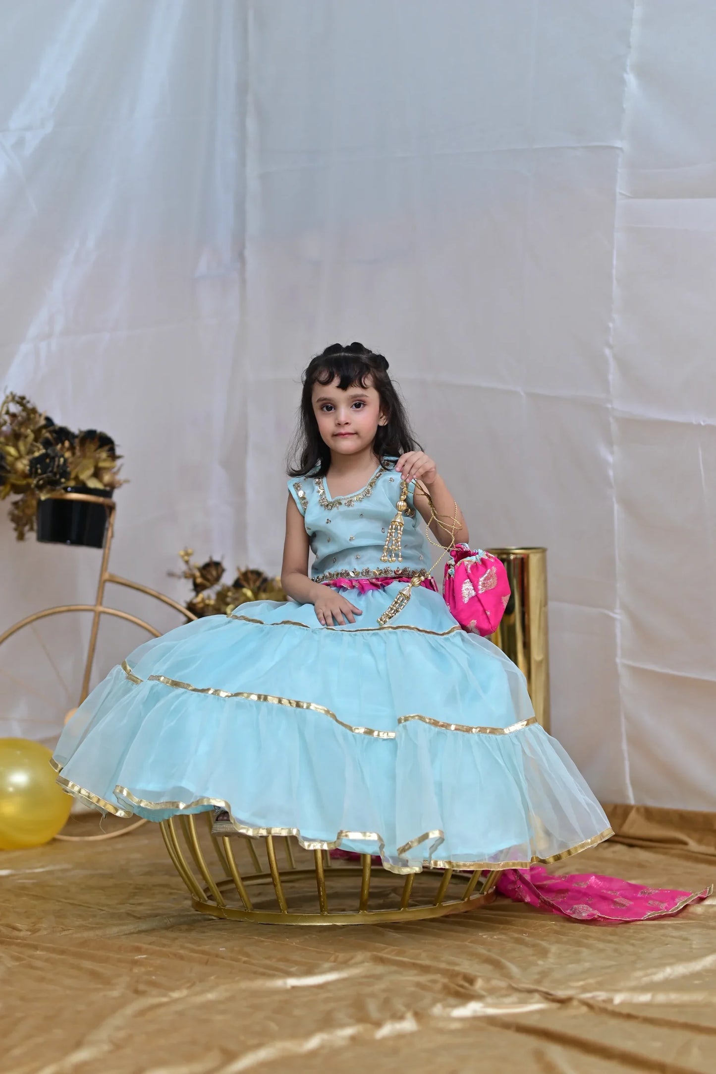 Icy | Organza hand work lehenga | Girls Party Dress | Lehenga Choli