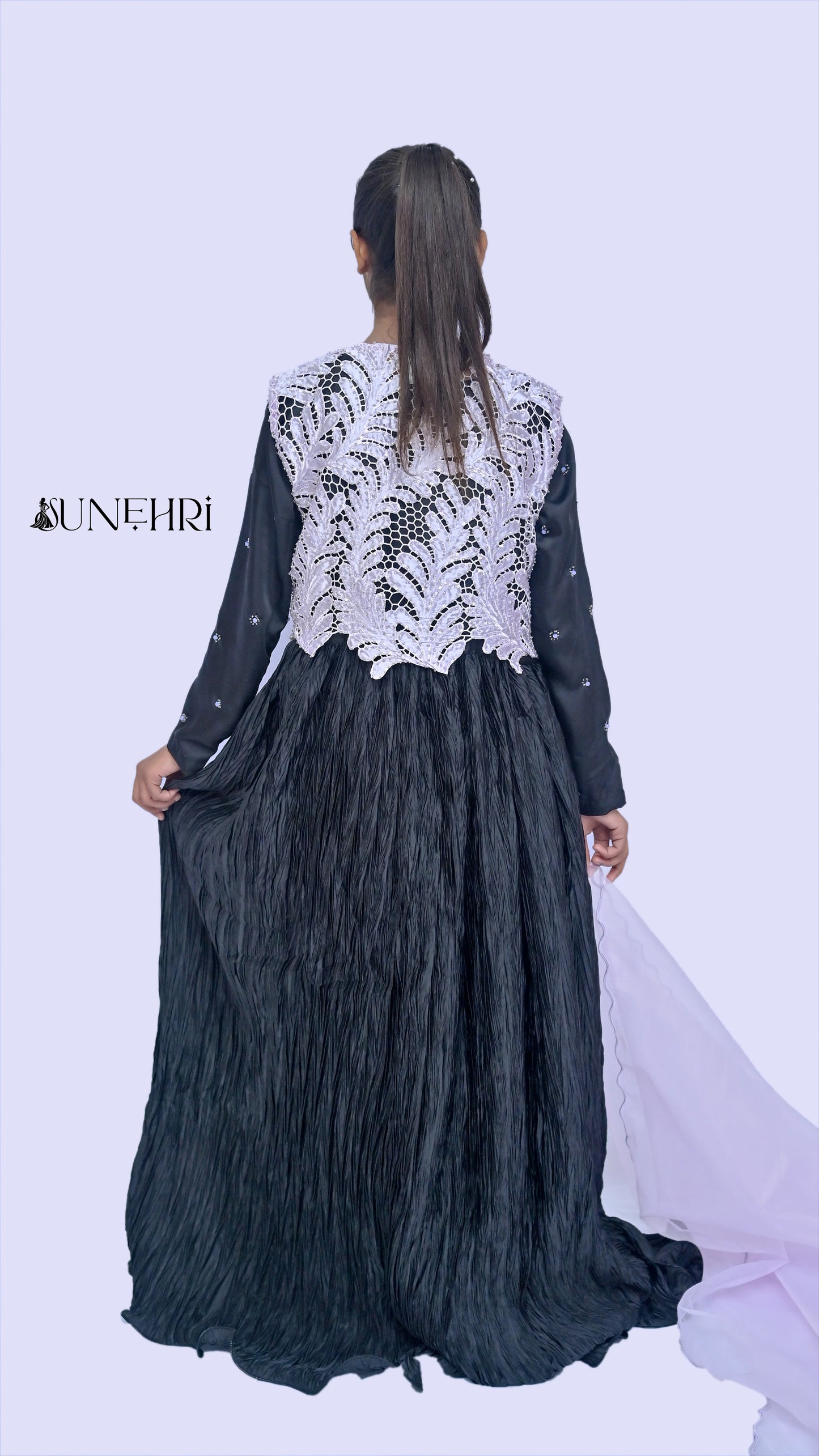 Mehar | Black maxi Frock | Party Wear