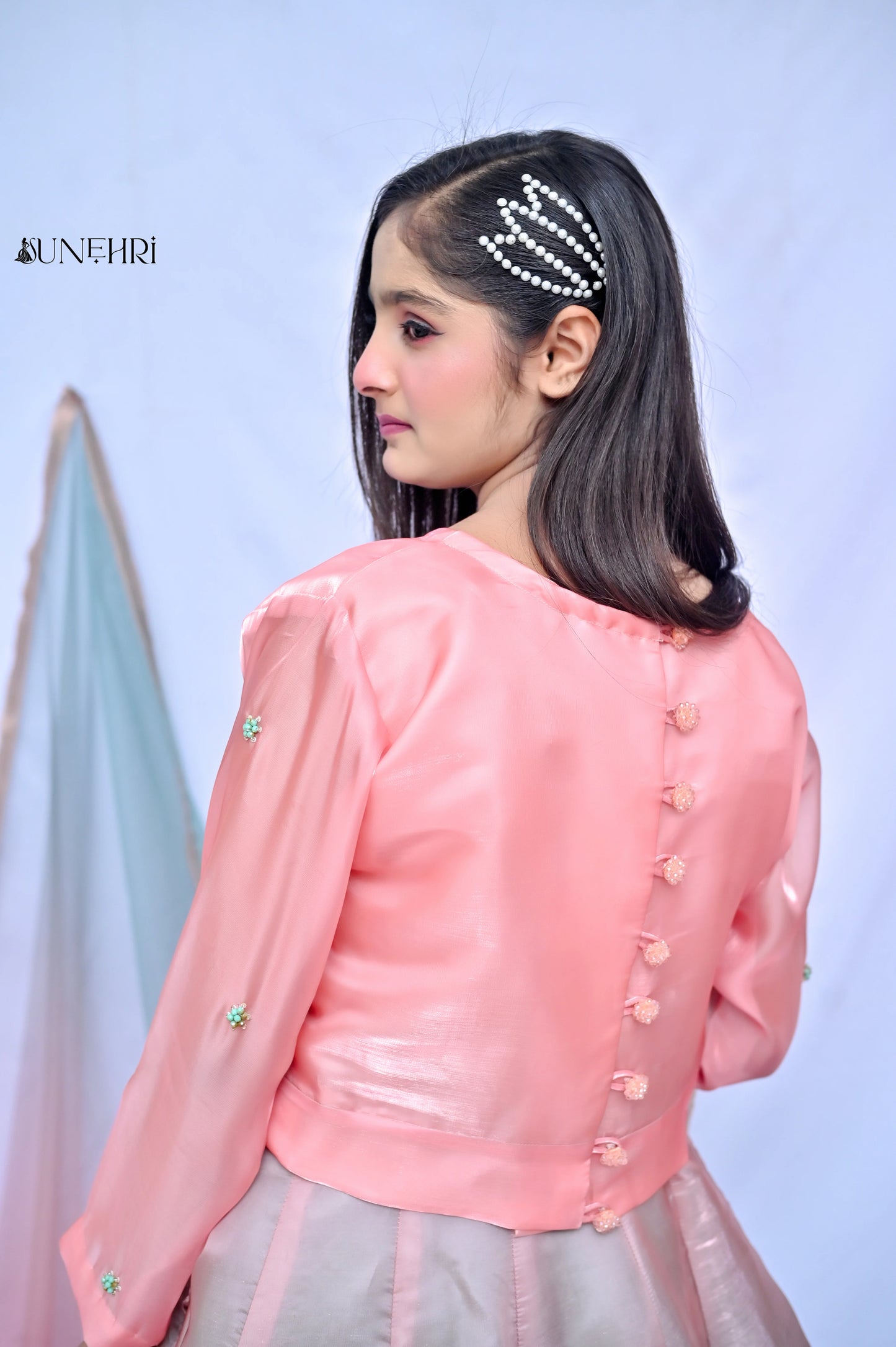 Sunehri | Girls Party Wear | Lehanga Cholli